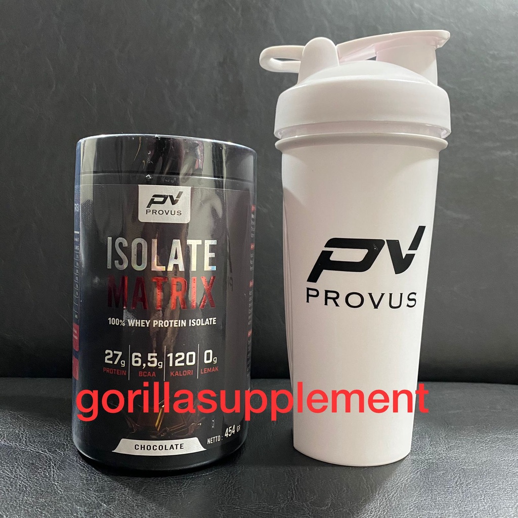 PV PROVUS Whey Isolate Matrix 1lbs 1lb 15 serving Whey Protein isolate Suplemen Fitness Diet OTOT