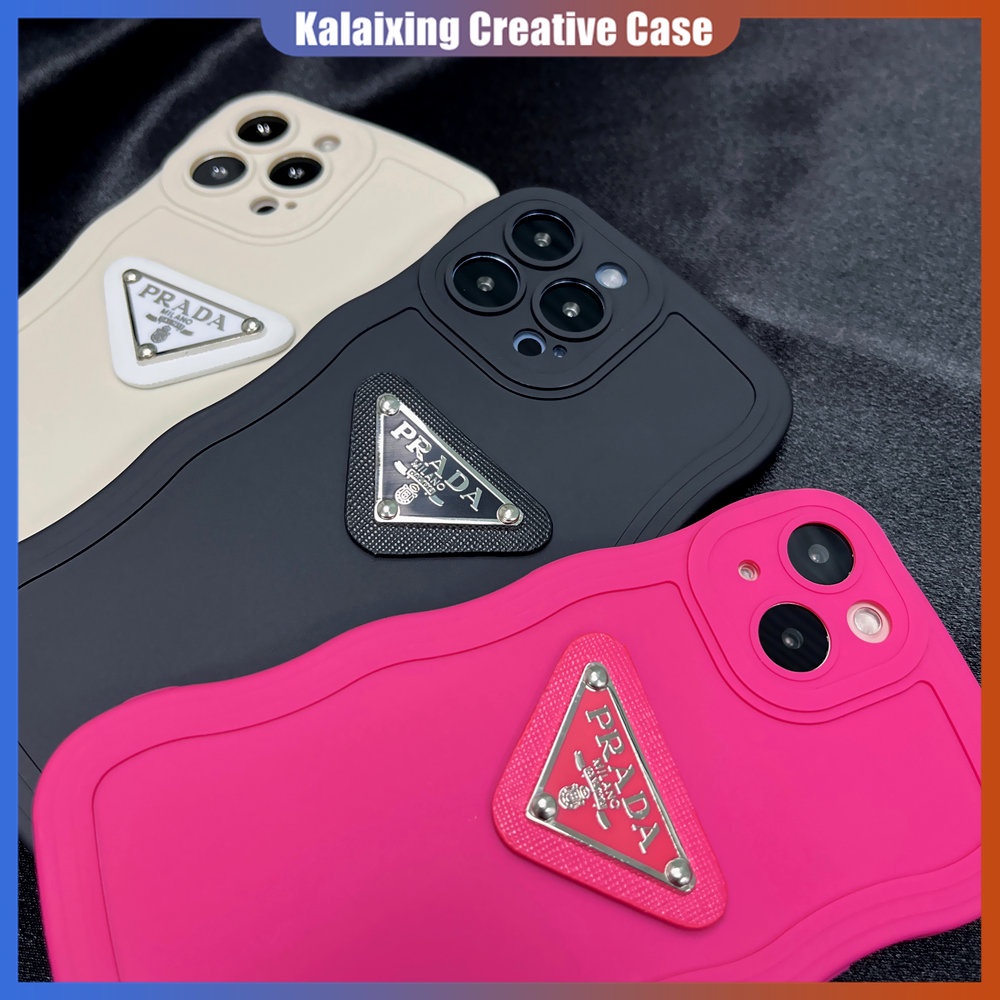 Casing Ponsel Logo Prada 3D Untuk iPhone 14 Pro Max13 11 ProMax Xs Max Xr X Xs7/8Plus 6P Casing Shockproof Back Cover