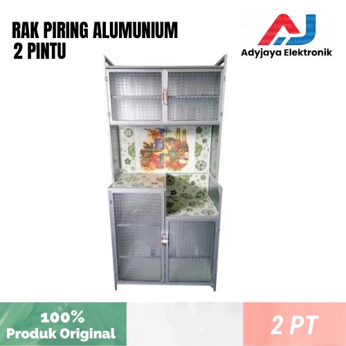 Rak Piring Alumunium 2 Pintu