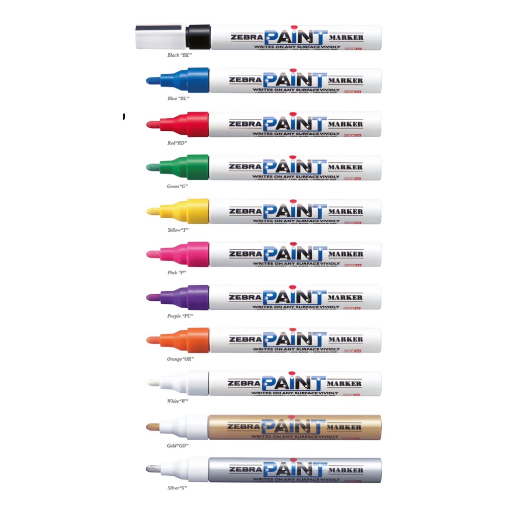 

SPIDOL ZEBRA PAINT MARKER ORIGINAL berbagai macam warna ada gold silver