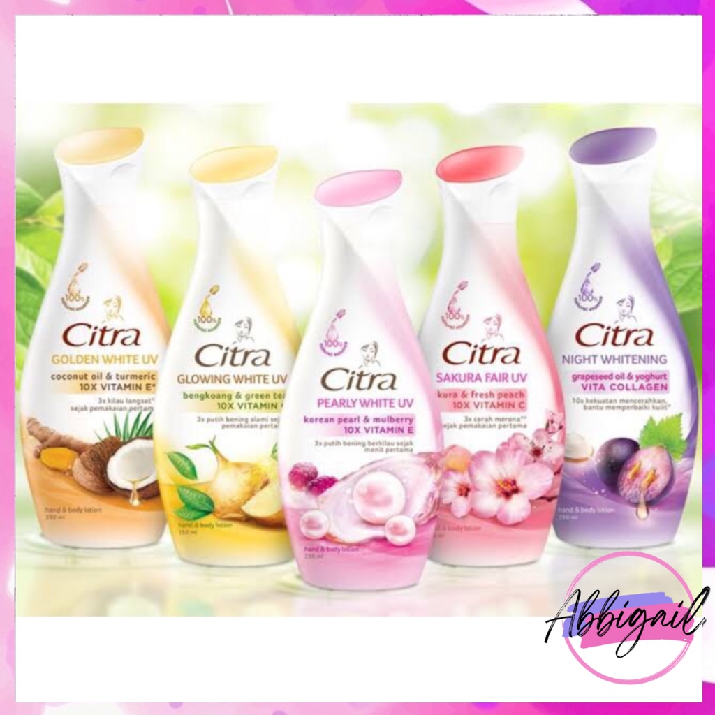 𝘈𝘉𝘎✰ Citra Hand and Body Lotion / Citra Pearl Glow UV / Citra Bengkoang &amp; Green Tea Natural Glow UV / Handbody Citra 2030