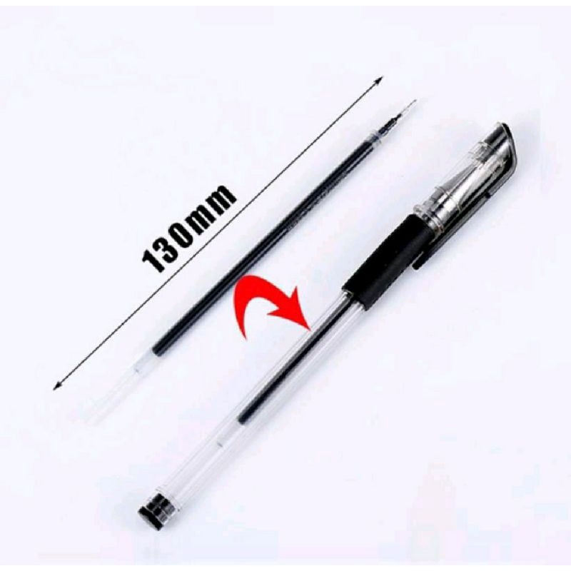 Pena Gel 0.55mm Standard Pulpen tinta cair Alat Tulis Sekolah Kantor Pen Warna Warni Pena Ujung Lancip ATK Murah Import