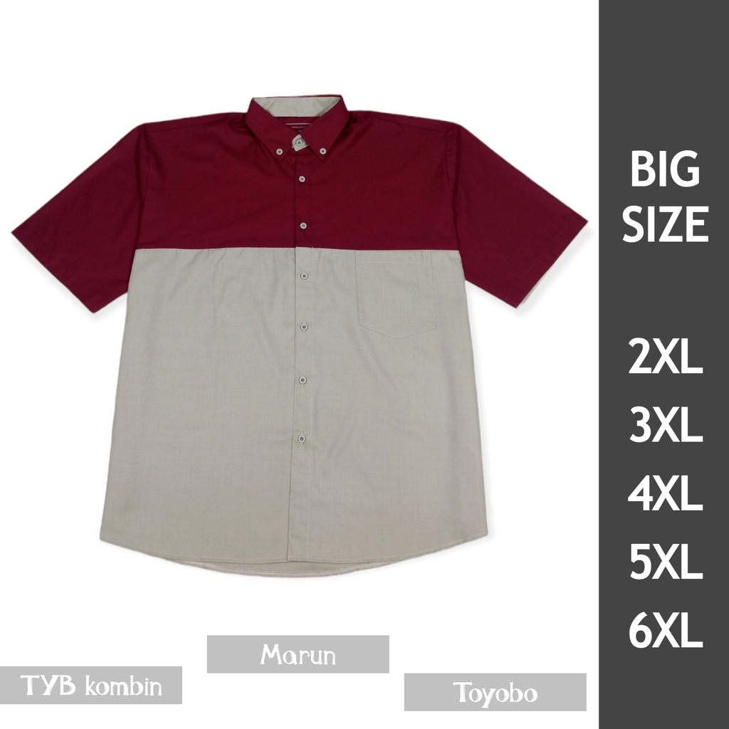 Kemeja Formal Casual BIG SIZE XXXL XXXXL XXXXXL XXXXXXL Kemeja Jumbo 2XL - 6XL | Kmj