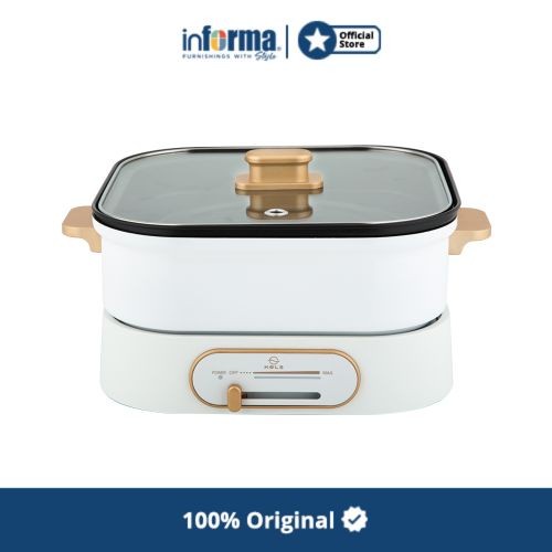 Informa - Kels 3 Ltr Langston Multi Cooker Persegi - Putih