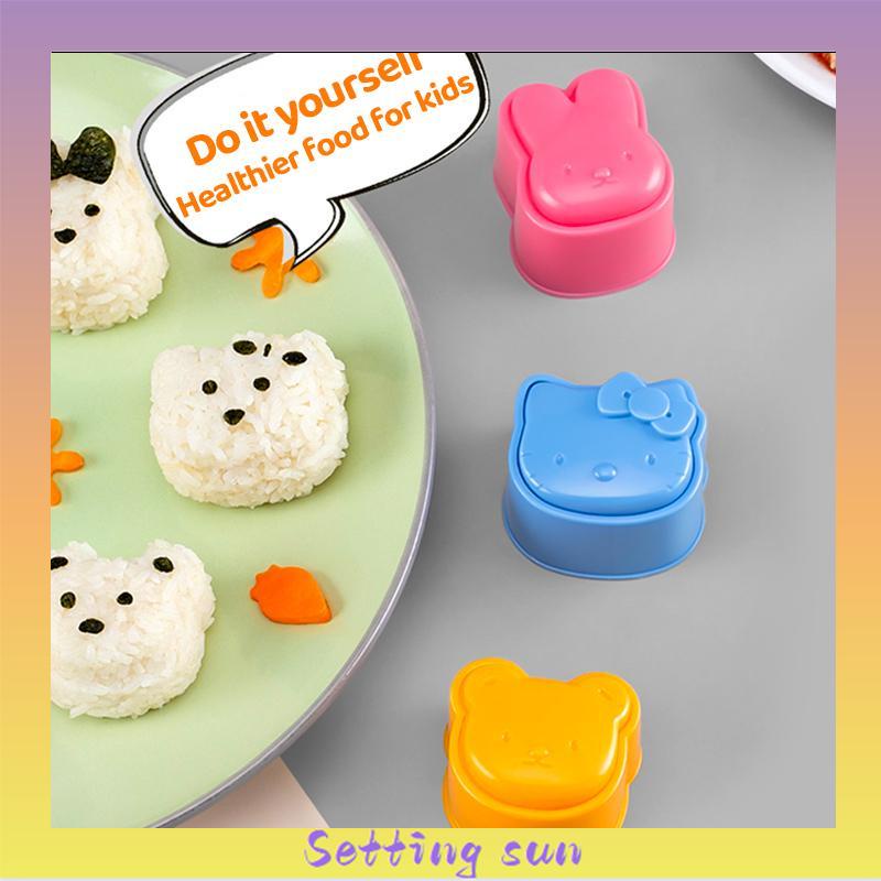 Cetakan Nasi Bola Rice Mold Cetakan Nasi Dengan 3 Motif Lucu Bola Shake TN