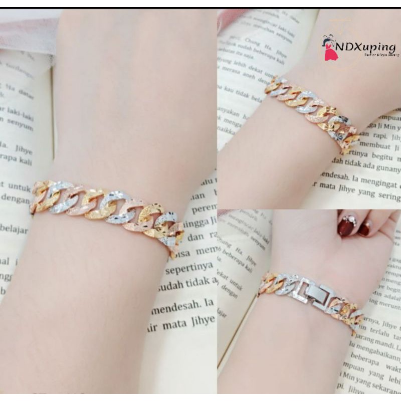 Gelang Tangan Sisik Naga Mix Wanita Xuping N08102202