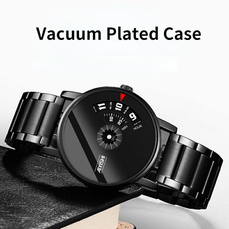 Jam Tangan Rantai Pria Anti Air Original Fashion Milenial  Keren Strap Stainless Modern Kekinian Men Watch Analog JT29A