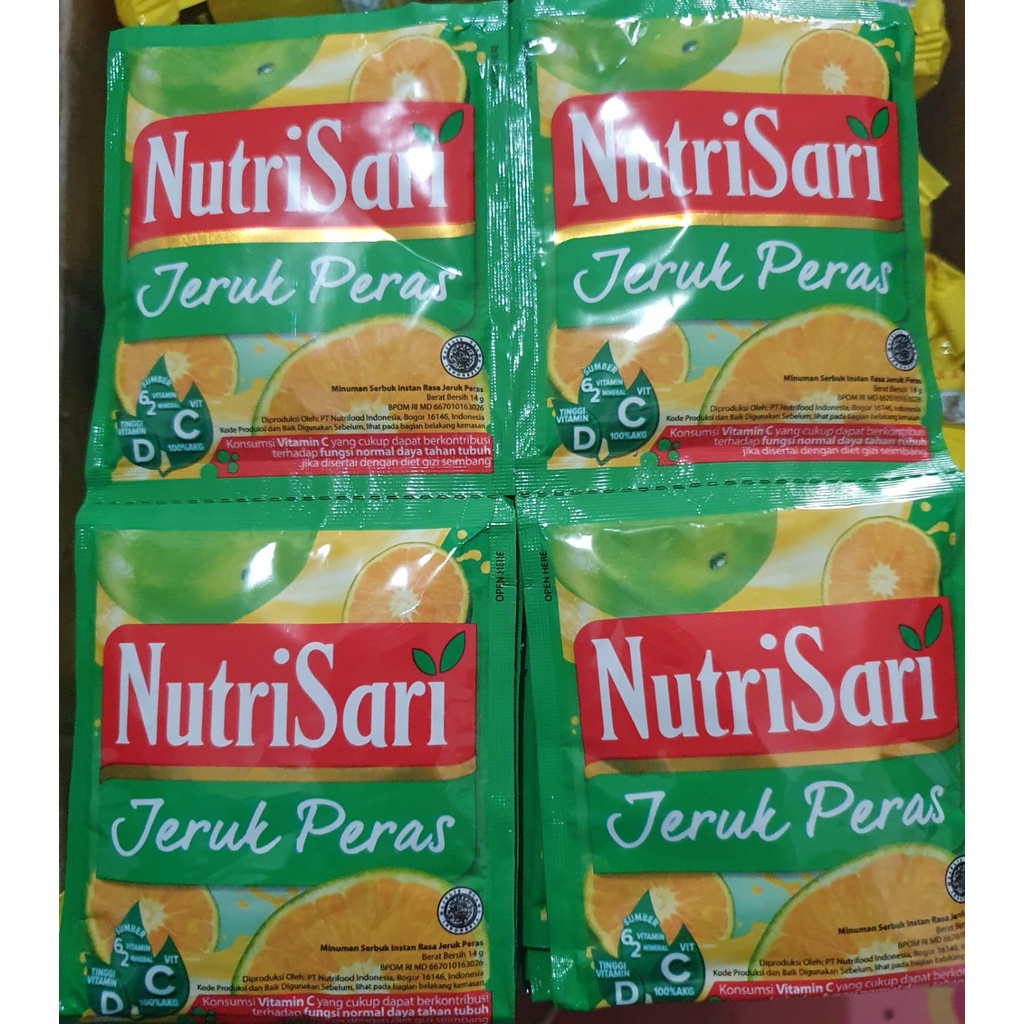 NUtrisari Jeruk Peras Renceng isi 10 Sachet