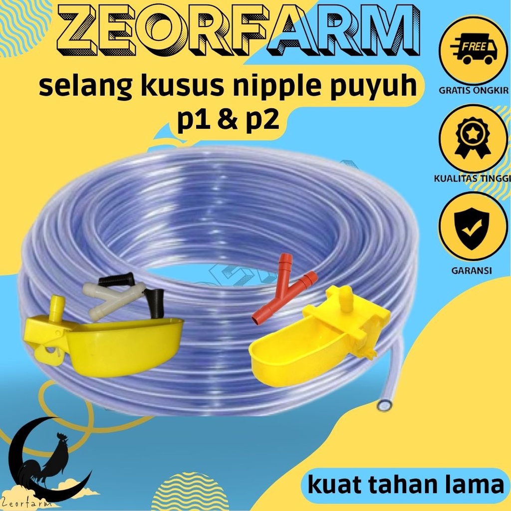 selang nipple puyuh p1 dan p2 berkualitas zeorfarm