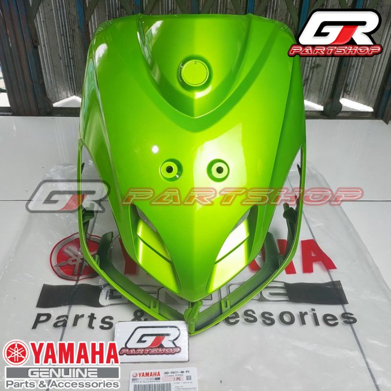 TAMENG DEPAN HIJAU MIO SMILE 28D ORI YGP FRONT PANEL DADA BODY IJO MUDA ORIGINAL YAMAHA