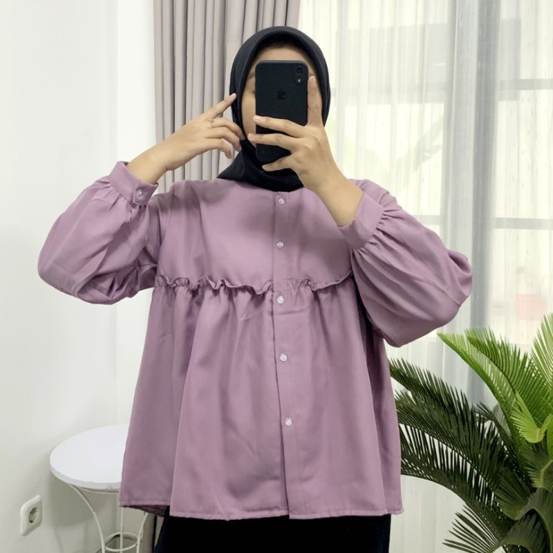 MANGGO BLOUSE NORA BLOUSE || BLOUSE KOREAN STYLE || ATASAN WANITA || DALOPA BLOUSE