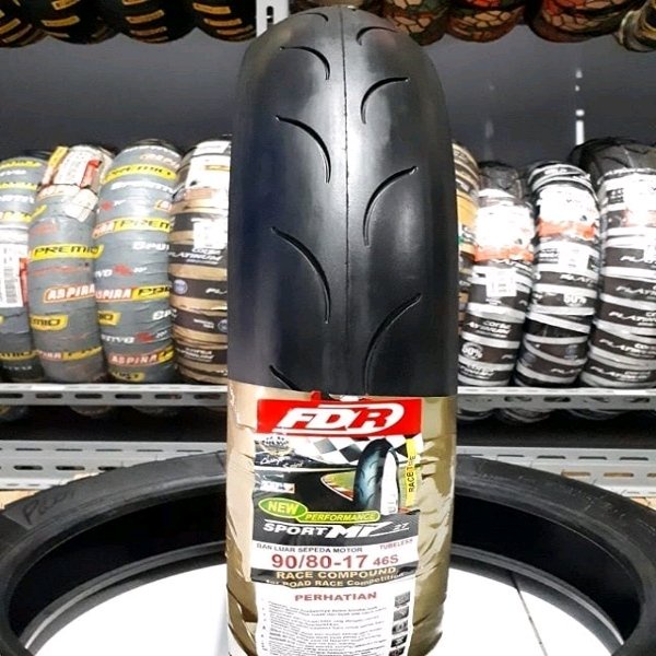 Ban Luar Motor Merk FDR Ring 17 Ukuran 90/80-17 MP-27 Tubeless