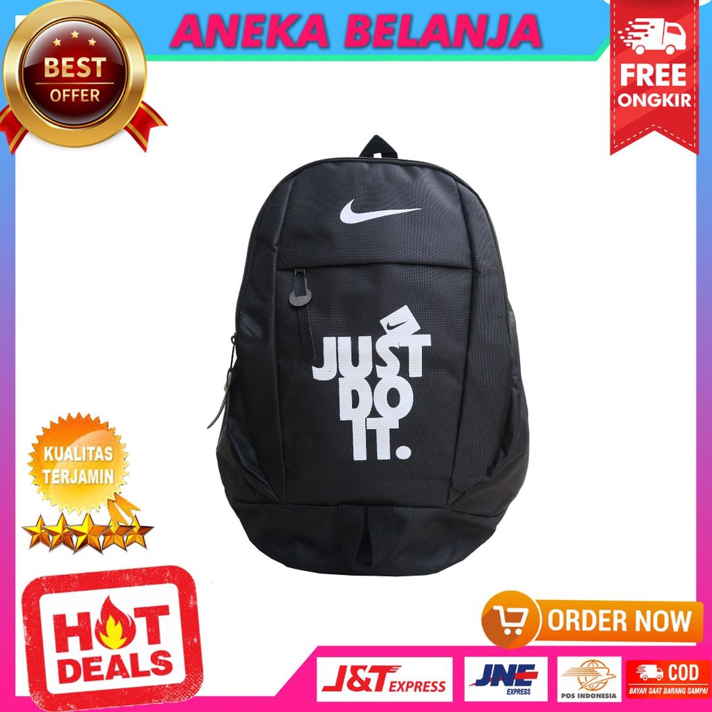 Tas Ransel Punggung Olahraga Sporty Sekolah Kuliah Nike Just Do It B