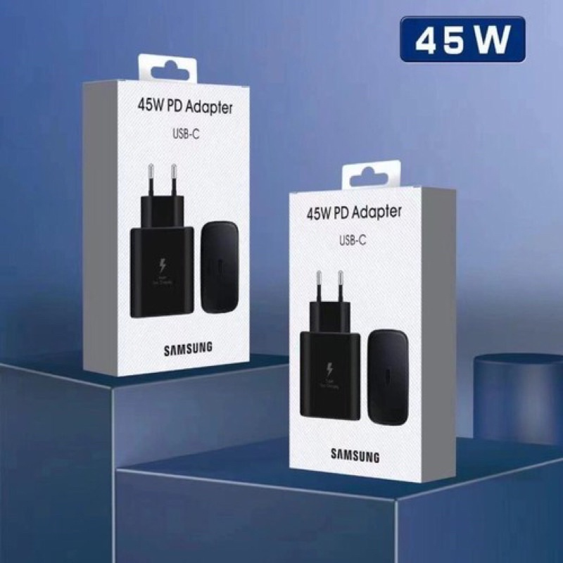 TRAVEL ADAPTER BATOK SAMSUNG 45W TYPE C SUPER FAST CHARGING ORIGINAL