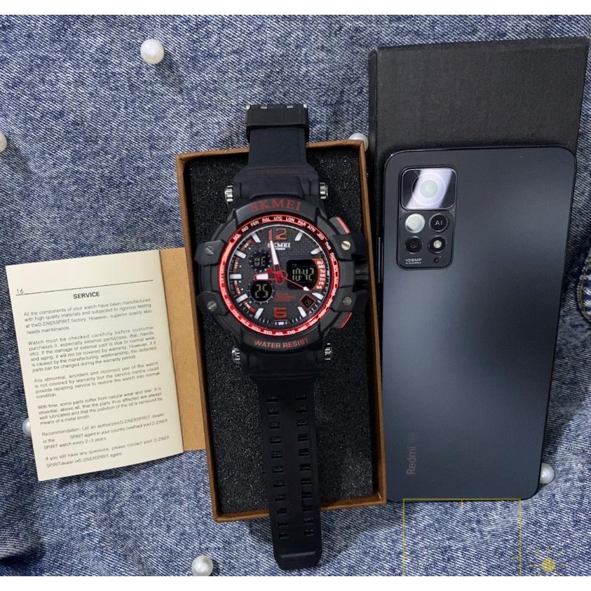 [COD] Jam Tangan Pria Visioner Rubber Sport Dobeltime Tahan Air