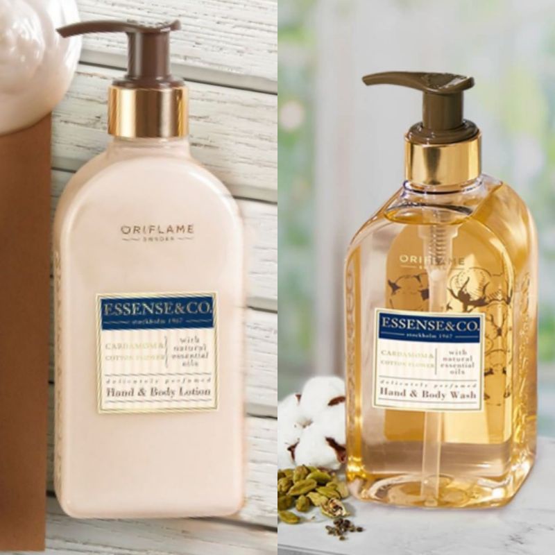 Essense&amp;co Cardamom&amp;Cotton Flowers Hand&amp;Body Wash/Hand&amp;Body Lotion