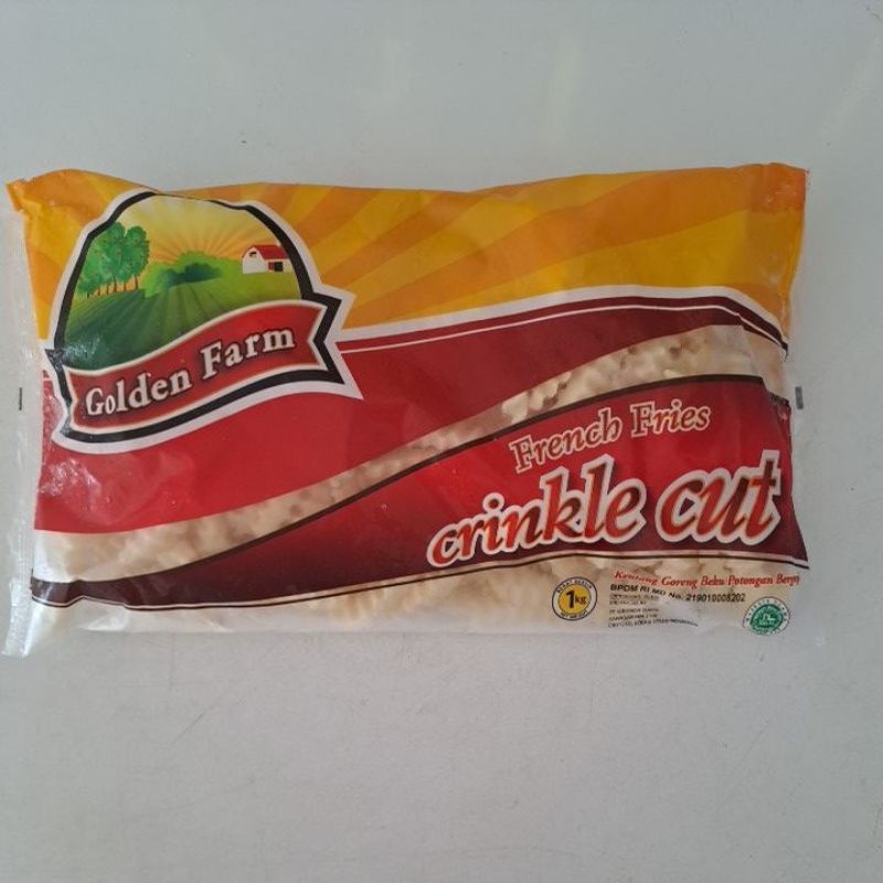 

Golden Farm Crincle Cut 1kg Potongan Bergerigi