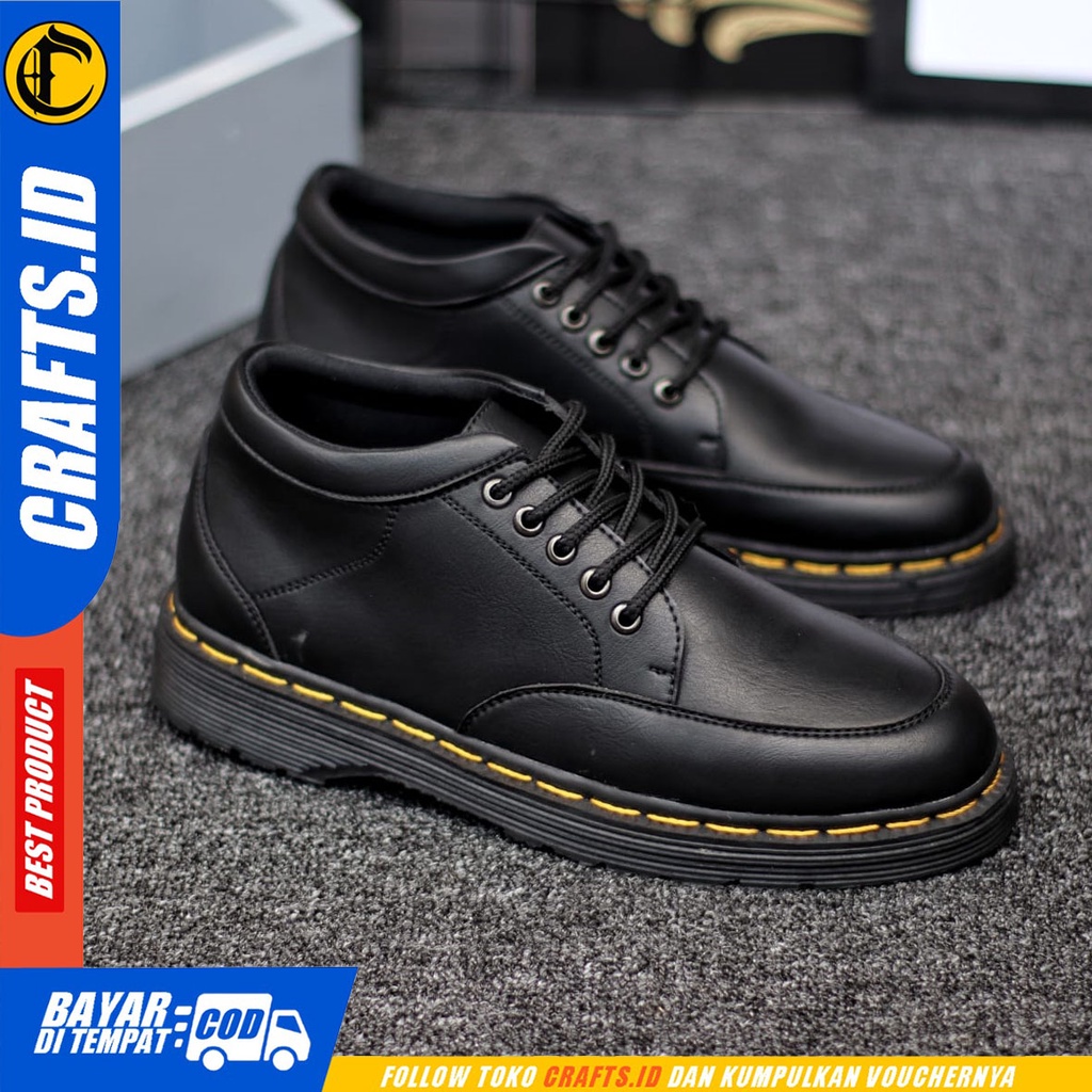 CRAFTS fusion - Sepatu Formal Pantofel Docmart Low Boots Kerja Pria