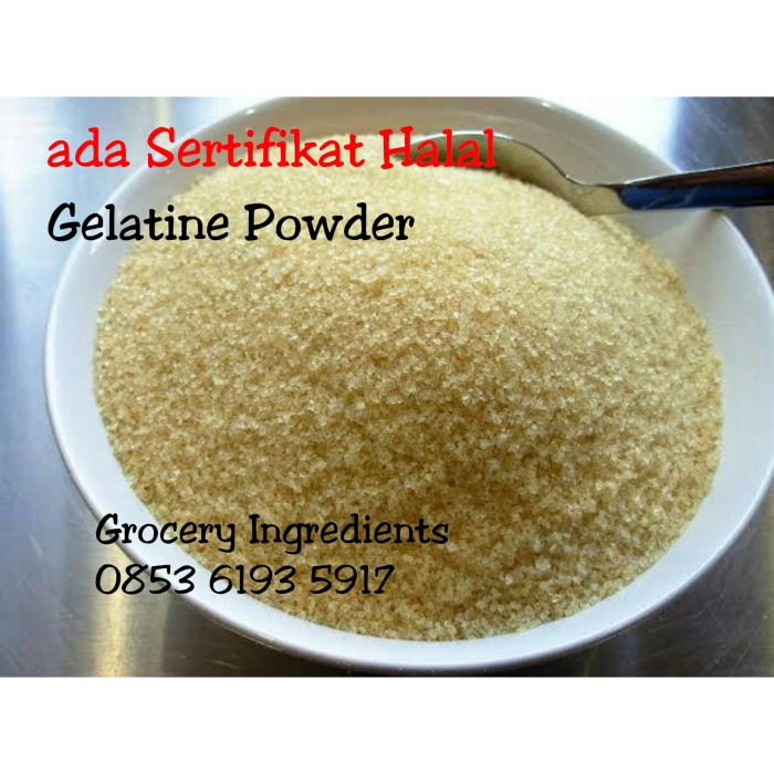 

ORIGINAL MURAH Gelatin Powder 500Gram / Gelatine Bubuk Merek Gelita - Halal
