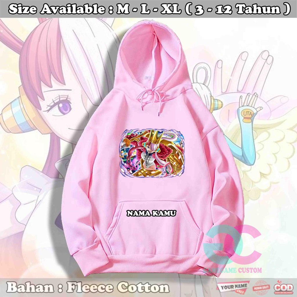 Hoodie Anak Perempuan Uta Queen / Sweater Anak Uta Anime One Piece Red 125