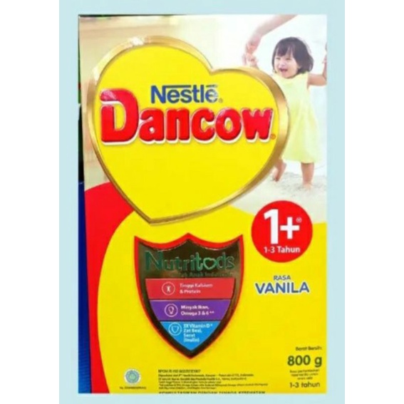 Dancow 1+ 800gram / Dancow 1+ Vanila / Dancow 1+ Madu