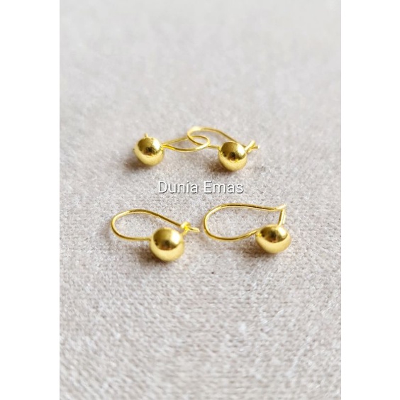 Anting Desi Bayi / Anak Balita. Berat +- 1 gram. 24 Karat (23 K SNI 2020)