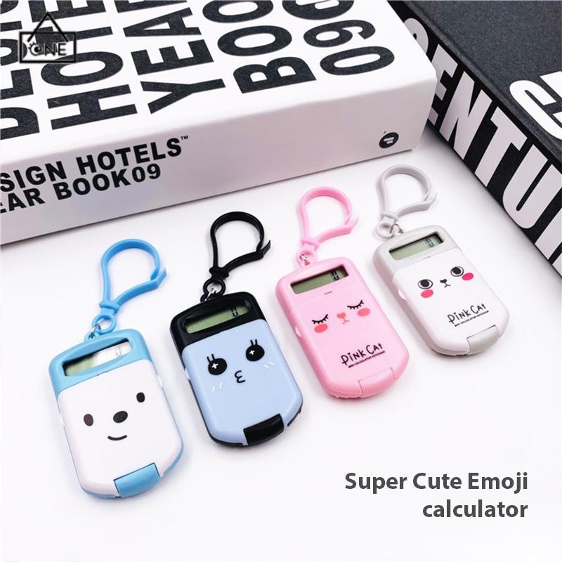 COD❤️Kalkulator Saku Portable Dengan Gantungan Kunci Untuk Kantor Mini Lucu Motif Calculator Stationary -A.one