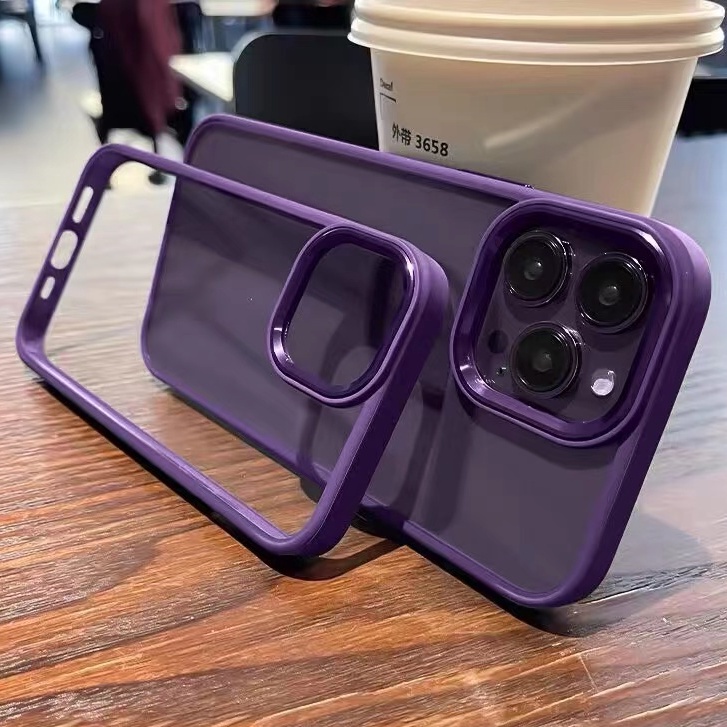 for iPhone 14 Pro Max hard case compatible for iPhone 14 plus for iPhone 11 12 13 Pro Max case Dark purple, dark green, black, dark blue, white transparent case