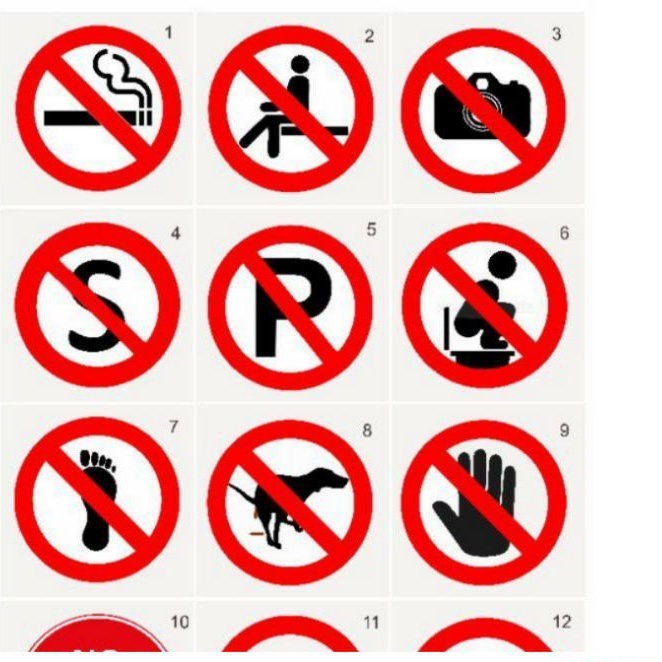 

stiker larangan