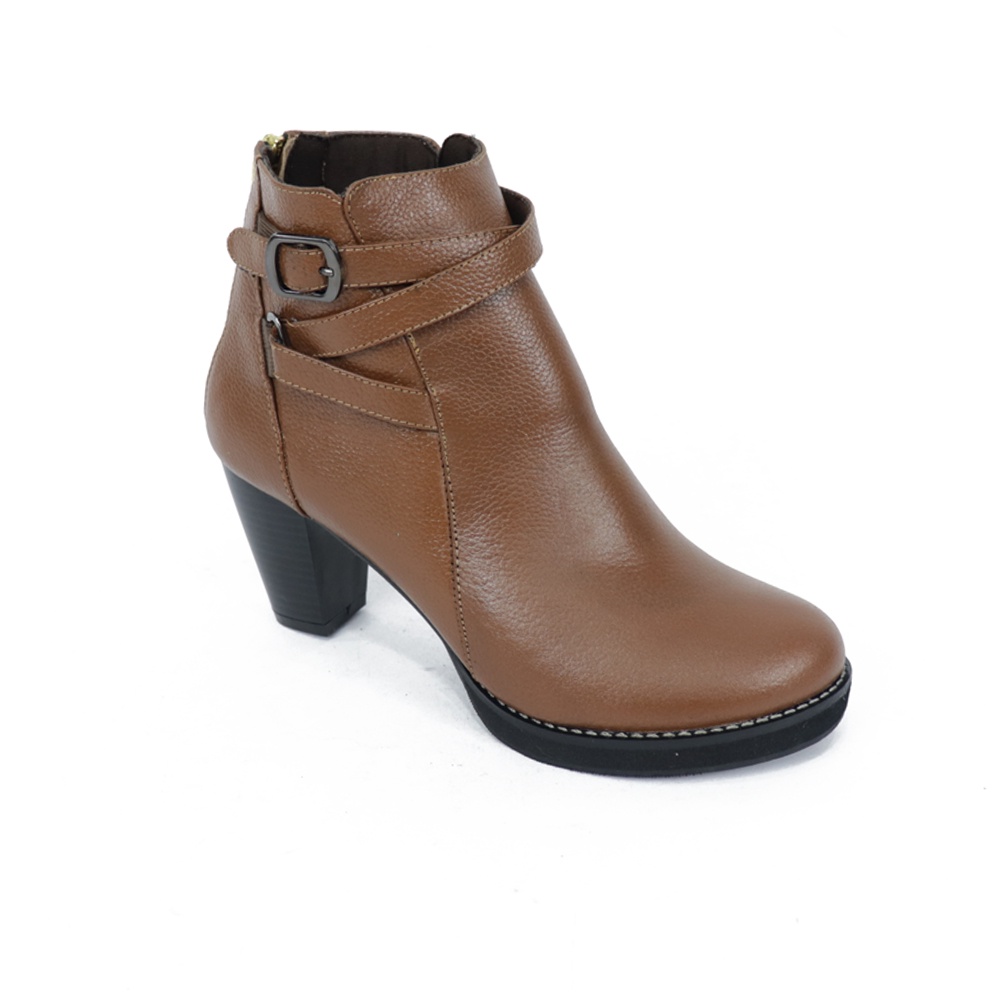 Sepatu Boots Fashion Heels  Wanita Kulit Grutty Bootie Heels