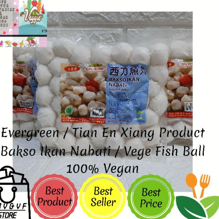 

10.10 BIG SALE FASION Tian En Xiang / Evergreen - Bakso Ikan / Baso Ikan / Fish Ball Vegetarian Vegan 450gr murah