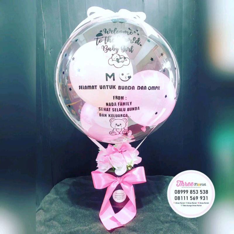box bunga balon ucapan baby new born / hadiah lahiran / hadiah baby born / hadiah ucapan selamat / h