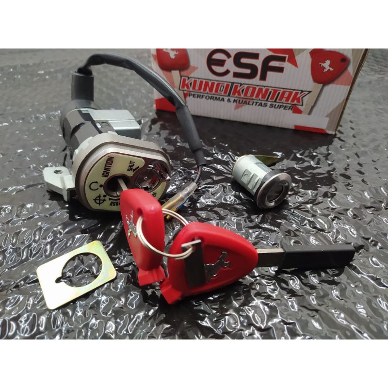 KONTAK SUPRA X 125 CARBU VARIASI KUNCI SET SUPRA X 125 SET DENGAN KUNCI JOK