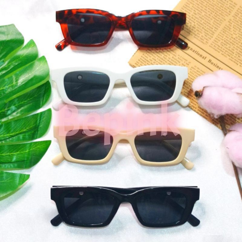 KACAMATA TRAPESIUM LUBANG CINCIN KOREAN FASHION, •BEPINK OFFICIAL•