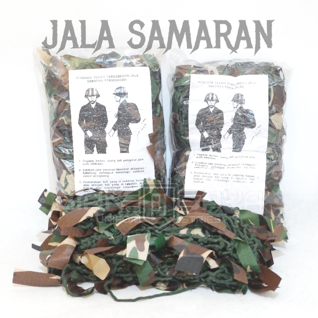 Bianca Set Jaring Samaran Tni Ransel Dan Helm