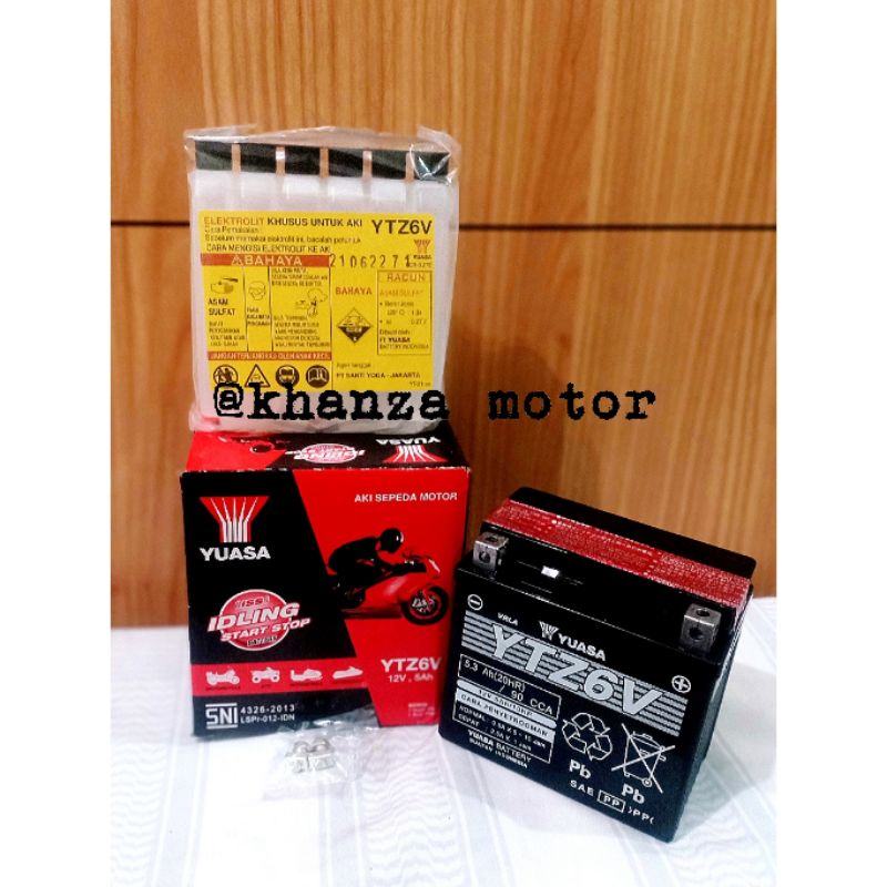 AKI KERING PCX, VARIO 125/150 AKI YUASA YTZ6V ORIGINAL