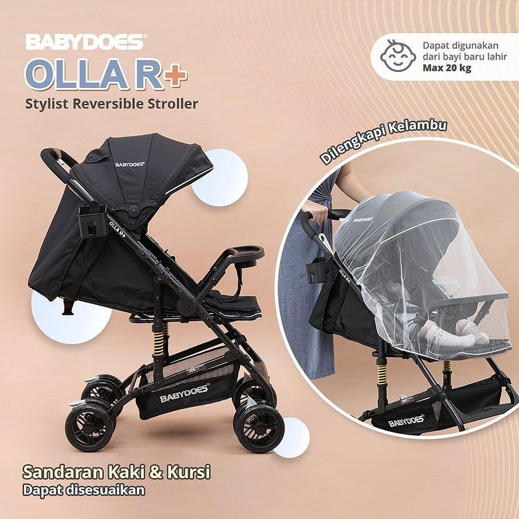 Jual Stroller Babydoes Olla R Reversible Handle / Stroller Hadap Ibu