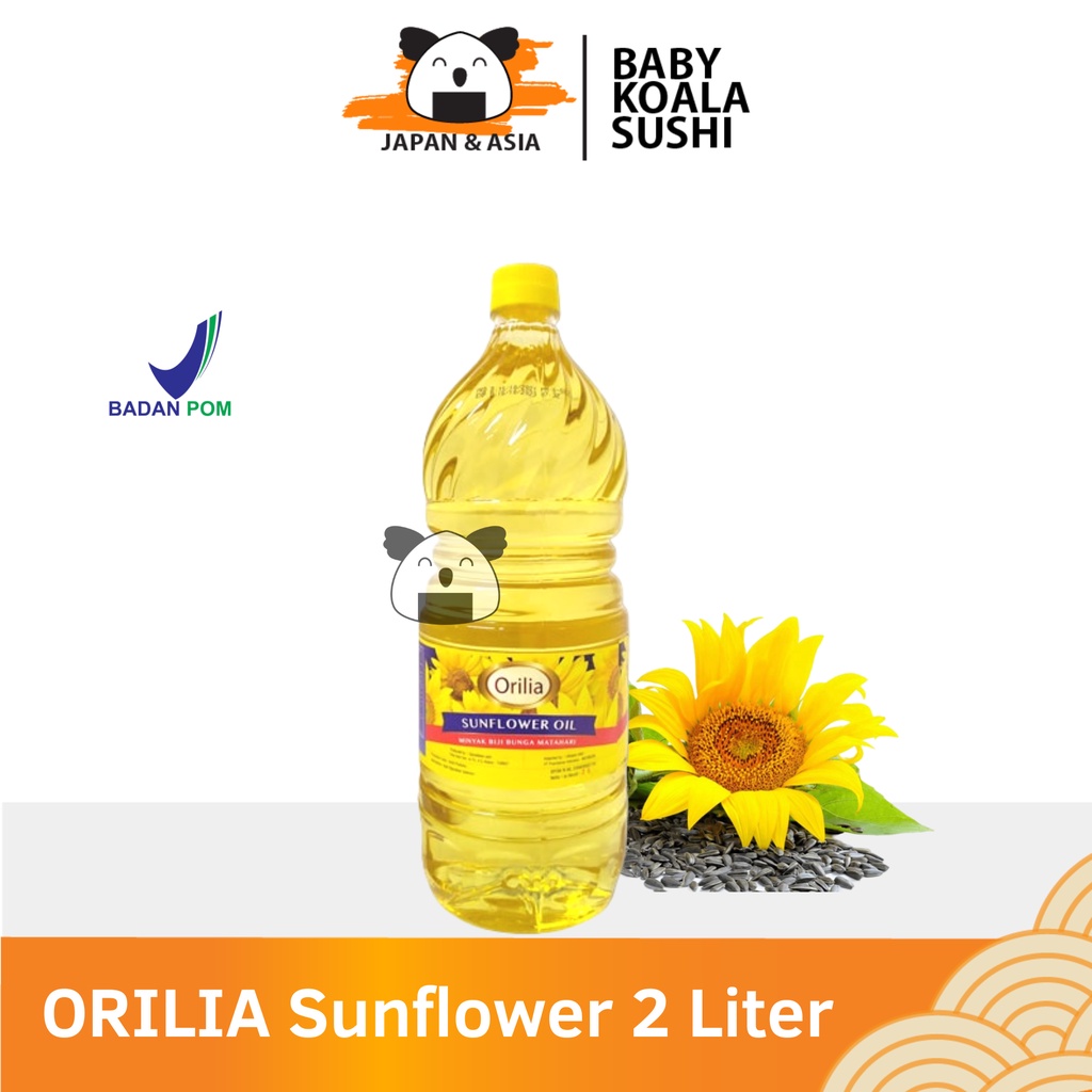 

EXP. 07/2025 ORILIA Sun Flower Oil Minyak Goreng Biji Bunga Matahari 2 L │ Import