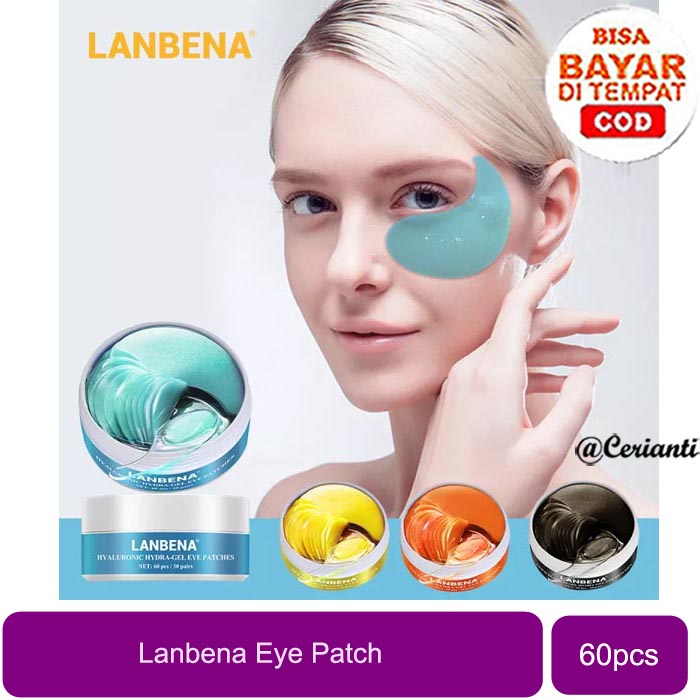 [BPOM] LANBENA Masker Mata Eye Patches eye mask - Vitamin C/Hyaluronic Acid/Rose/Black Pearl Hydra-gel masker wajah_Cerianti