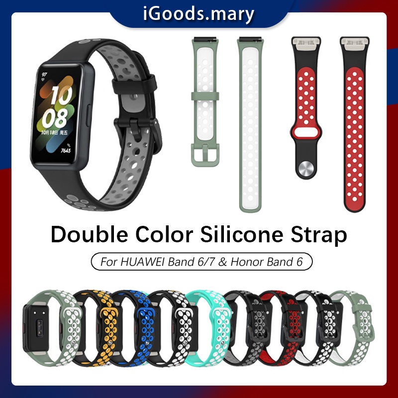 Huawei Band 6 7 Sports Silione Strap Honor Band 6 Breathable Replacement Strap