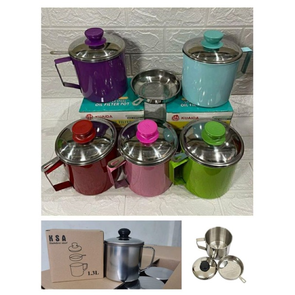 SARINGAN MINYAK GORENG STAINLESSS SARINGAN MINYAK GORENG TEMPAT MINYAK JELANTAH TEMPAT SARINGAN MINY