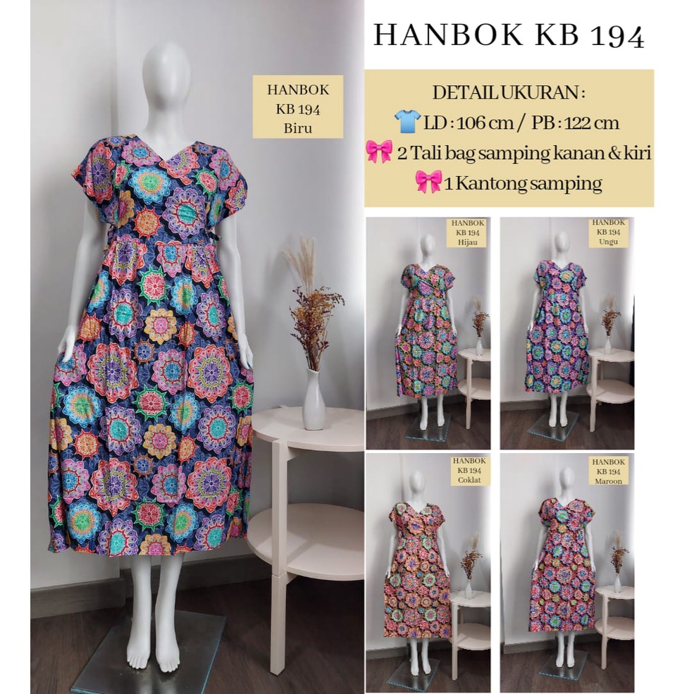 Daster Hanbok Batik Kudamas LD 106cm KMA-02 &amp; KB-194