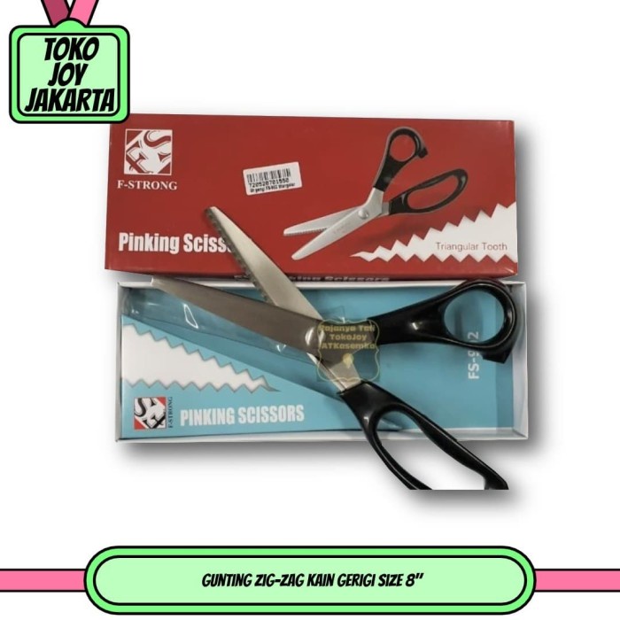 

Hemat Gunting Zig-Zag Kain Gerigi Size 8" Berkualitas
