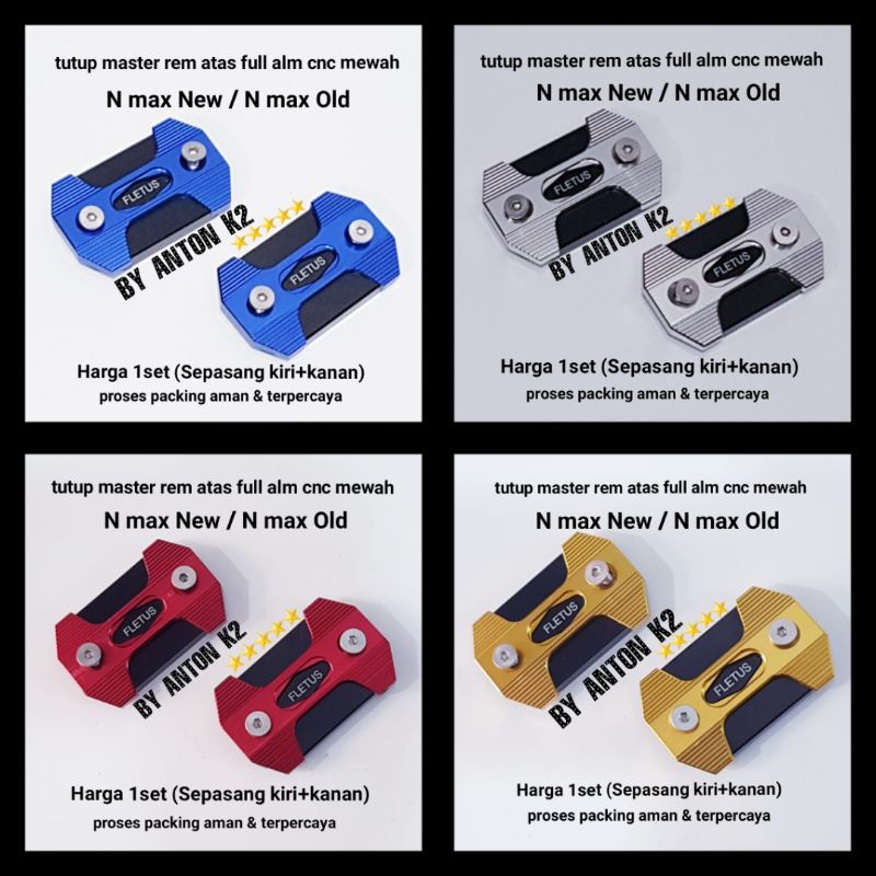 TUTUP MASTER MINYAK REM ATAS VARIASI AKSESORIS MOTOR NMAX/N MAX NEW/NMAX 155 NEW/N MAX OLD/N MAX BAR