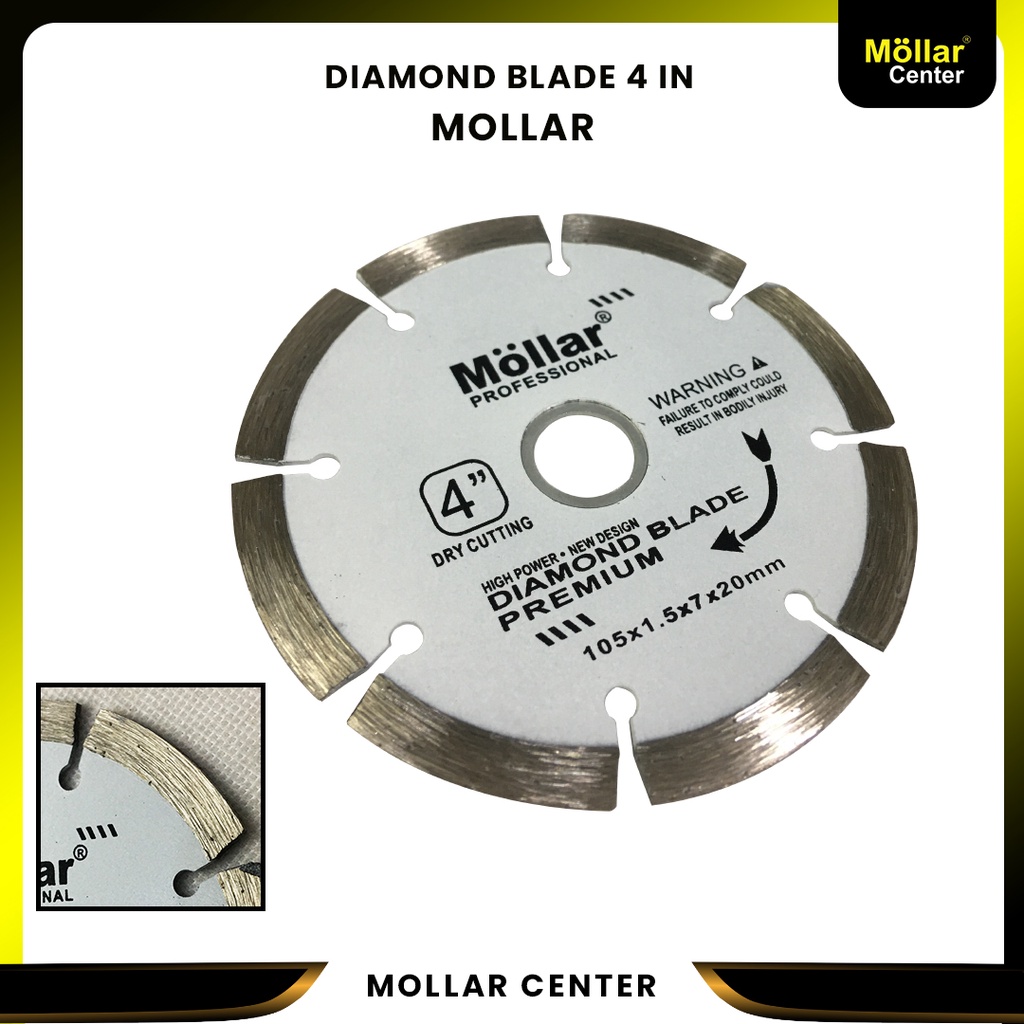 Diamond Wheel Mollar White 4" / Mata Pisau Potong Keramik Granit