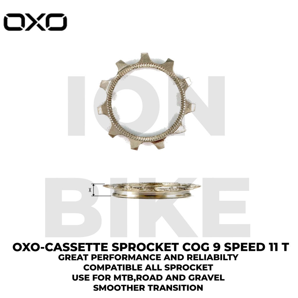 COG Oxo 9 Speed 11T Gear Gir Sproket 9sp 11 T Cassette Sprocket Mtb Roadbike Gravel  9 sp 11 Teeth G