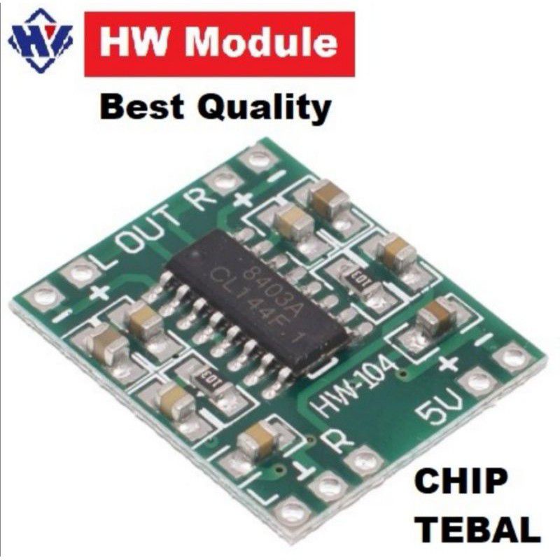 PAM 8403 (Original) kit amplifier mini class D 2x3 watt