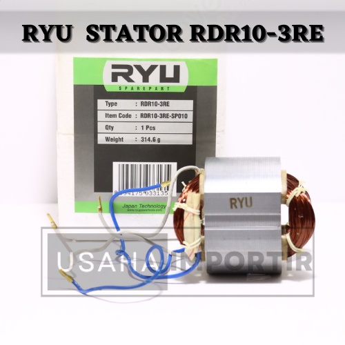 STATOR ASSY RDR10-3RE RYU / STATOR BOR RYU / STATOR BOR / BOR / STATOR / RDR10-3 / MESIN BOR / RYU /