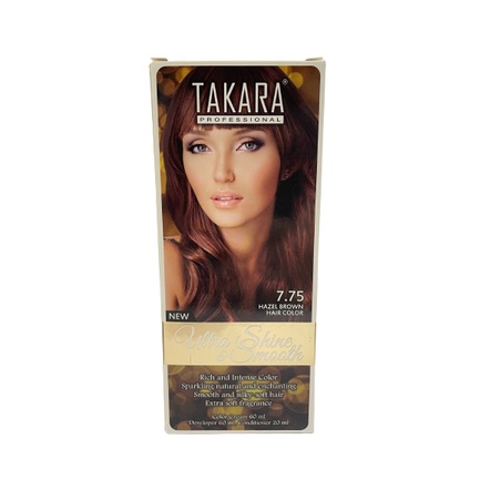 Takara Professional Ultra Shine &amp; Smooth 7.75 Hazel Brown Hair Color