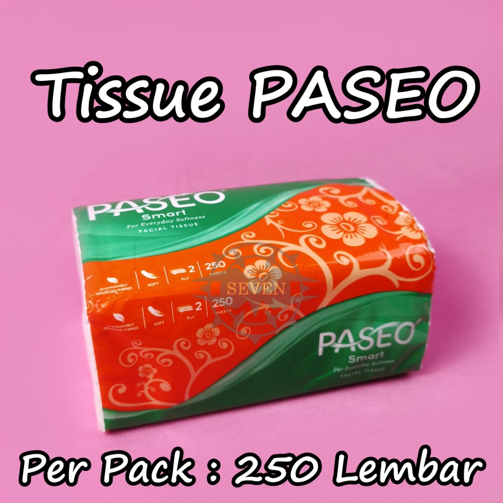 Tissue Paseo 250sheet - Tisu Paseo - Tissue Facial Paseo - Tisu Facial